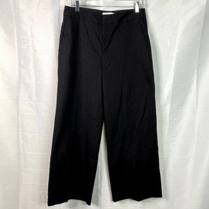 evelane women wide leg pants size 8 black